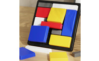 Reasoning Puzzle Game Geometric Block Puzzle Brain Training Game Interlocking Compact for Children, Classroom