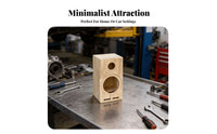 Dense Wood Empty Speaker Enclosure DIY accessible Unloaded Wooden Enclosure Acoustic resonance audio cabinet Easy to Install for Audiophiles, Hobbyists, Workshop, Garage
