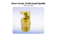 Brass Fan Nozzle Wide Angle Spray Tip 3/4 Inch Thread Nozzle for Dust Suppression, Cooling, Fire Protection