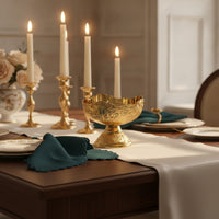 Pedestal Fruit Bowl Gold-Colored Bowl Embossed Serving Dish for Hosts, Centerpiece, Afternoon Tea, Pastry Presentation