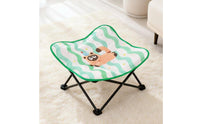 Moisture-Proof Portable Pet Camp Bed Removable and Washable Elevated Dog Bed All-Season Use Foldable Cat Lounger Breathable Material for Small Dogs, Cats, Camping, Travel, Indoor