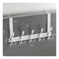 Over-the-Door Hook Rack No over the Door Hook Rack Easy to Install