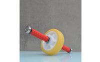 Core Roller Wheel Metal Handles Ab Exercise Wheel Silver End Cap for Indoor