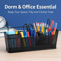 Storage Baskets for Shelves with Extra Deep Wire Mesh Design, Metal Hanging for Bathroom and Wall Organization, Narrow Iron Grid