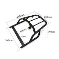 Motorcycle CC110 Rear Rack Sturdy Steel Frame Vehicle Accessory Easy to Install