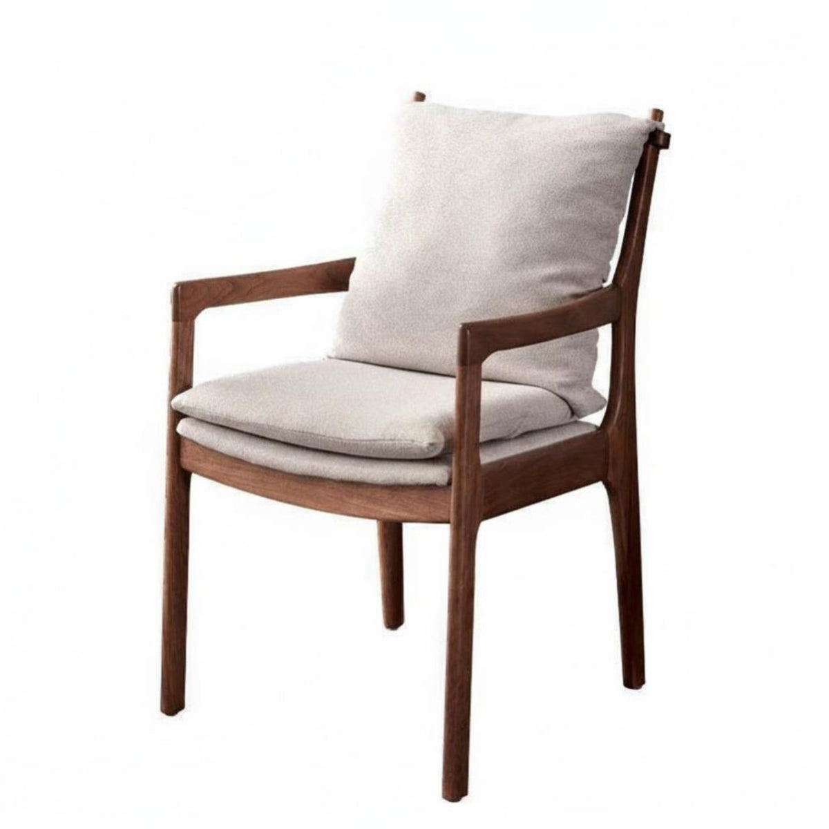 Nordic Design Wooden Armchair sturdy Wood Frame Single Person Seat Modern Minimalist design Indoor Furniture Ergonomic spinerest for Apartment Dwellers, Homeowners, Professionals, Dining Room, Home Office, perusing corner, Small Spaces