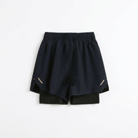 Running Shorts Womens with Double Layer Design, Quick Dry Polyester Spandex Blend, Stretchy Athletic Wear