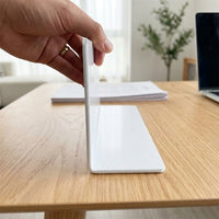 L-Shaped Divider and Desk Baffle, 1.8mm PVC Desk Partition for Home Office Workspace, 90 Degree Edge Protector and Desk Divider, 40cm Length