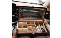 Watch Display Case   Comprehensive Watch Box   Dust-Resistant Wooden Display Case for Vanity