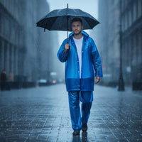 Two-Piece Rain Suit Waterproof Two-Piece Rain Gear Lightweight Rainwear Set for Adults, Cyclists, Outdoor Activities