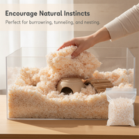 Hamster Paper Bedding Dust-Free Odor Control Absorbent Warm Material for Small Pets