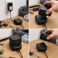 For Black+Decker 20V Lithium Battery Charger Smart Fast Charger Power Tool Accessory