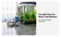 Corrugated Aquarium Hose Bend Resistant Fish Tank Water Pipe Vibration Reducing Water Pump Connection Hose for Sump, Pond