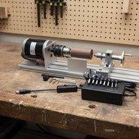 Multi-Functional Miniature Bead Lathe Mini DIY Wood Lathe Machine Power Tool for Hobbyists