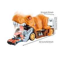 Large Monster Car Carrier with Ramp Rolling Car Carrier Truck with Cars Sturdy Transporter Truck Toy Colorful for Playroom