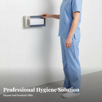 Wall Mount Gloves Box Rack Holder Easy Installation 4-Compartment Gloves Box Dispenser Organizer 4-Slot Stainless Steel