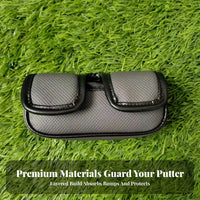 Textured Golf Putter Head Cover Rounded Rectangular Padded Putter Head Cover Safeguarding Golf Headcover Long-Lasting