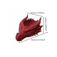 3D Printed Dragon Head Tray Multi-Functional Gothic Dragon Bowl Fantasy Key Bowl for Dressing Table, Entryway