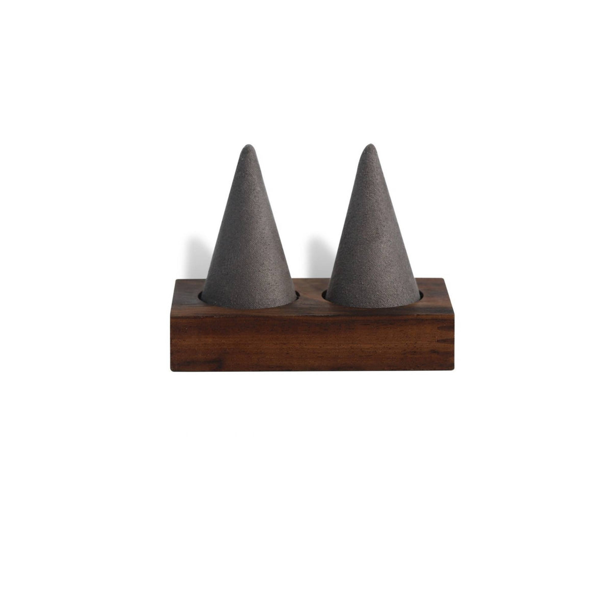 Jewelry Display Stand with Wood Base Velvet Jewelry Display Stand Countertop Multi-Functional for Boutiques, Dressing Tables