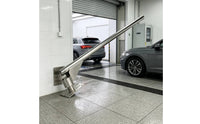 Durable Stainless Steel Straight Suction Arm with Base Plate Hardware for High-traffic Car Wash Stations
