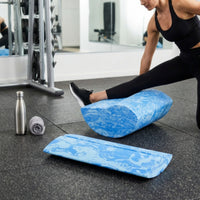 2 Pieces Long-Lasting Stretching Balance Instructor Lightweight Foam Wedge with Rocker Portable Stretching Wedge Compact for Yogis, Athletes, Home Gym, Rehab