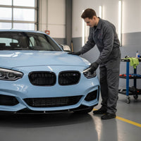 Gloss Black Front Grille Sporty Look Double Slat Kidney Grille Replacement Kidney Grilles