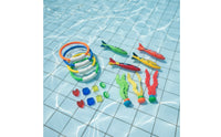19 Pieces Pool Diving Rings Easy to Easy to See Diving Rings Upright Toy Seaweed for Kids, Beginners