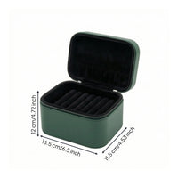 Portable Bracelet Storage Box Hard-Shell Bangle Storage Case Padded Bangle Case with Handle Zippered for Collectors