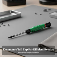 Precision Screwdriver Set Rotating Cap Precision Screwdriver Ergonomic Handle Electronics Repair Tool Kit for Professionals, Hobbyists