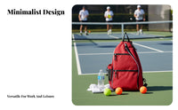 3-Way Carry Pickleball Paddle Bag Lightweight 2-Racket Holder Bag Multi-Pocket Design for Commuting