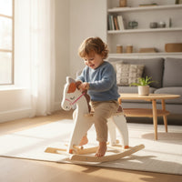 Wooden Rocking Horse Cute Rocking Horse Stable Rocker for Nursery