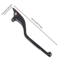 2 Pieces Aluminum Construction Clutch and Brake Lever Set Black Finish Motorcycle Brake Clutch Lever Set Oxidation Resistant Motorcycle Hand Levers