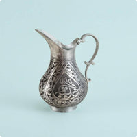 Flared Spout Copper Pitcher Curved Handle Copper Tea Pot Polished Metal Pitcher Imported
