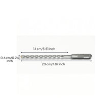 Spiral Fluted Drill Bit with Square Shank Alloy Hammer Drill Bit Smooth Tool Stable for Handymen, DIYers, Workshop, Home Repair