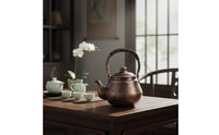 Handmade Copper Kettle Thickened Cookware Heat Resistant for Home, Commercial