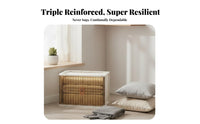 Foldable Cacontaineret with Front Doors Foldable Design for Living Room, Homeowners