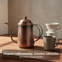 Pour over Coffee Kettle Controlled Water Flow Ergonomic Handle for Office