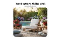 Woven Rope and Wood Furniture Set Waterresistant Woven rear Wooden Seating Set sun-resistant Outdoor Furnishing for Homeowners, Families, Patio, Balcony, Deck