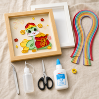 2025 Year of the Snake Quilling Art Kit DIY Handmade Chinese Style Set with Frame for Beginners