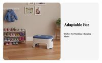 Anti-Slip toddler's Stepping Block Rounded Corners Step Stool Sturdy Construction Footstool Compact Design for Children, Toddlers, Kindergarten, Bathroom, Nursery, Kitchen