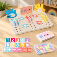 Wooden Math Learning Board Hands-on Learning Wooden Math Board for Homeschool