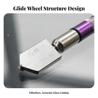 Pen Type Glass Cutter Hard Alloy Head Metal Handle Glass Scoring Tool Hardened Alloy Tip Tile Cutter Long-Lasting Cutting