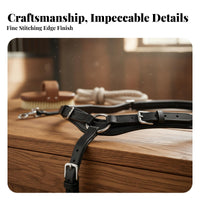 Adjustable Breastgirth Championship Grade Leather Horse Chest Strap 3-Point Horse Breastplate Stainless Steel Fittings