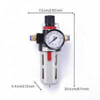 Air Filter Regulator with Gauge Accurate Compressed Air Filter Regulator Inline