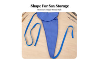 Double-Sided Fleece Saxophone Swab Tapered Saxophone Body Swab Pull Cords Wind Instrument Care Finished Edges