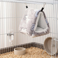 Parrot Nest and Winter Bird Nest, Flannel Budgie Cage Accessory and Hamster Bedding, 21x20cm Winter Warm Sugar Glider Supplies, Hanging Bird Bed