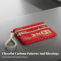 ID Holder Organizer Bag Portable Travel Document Pouch Lightweight Multi-Zipper Travel Document Holder for Trip Ers, Women, Holidays, Business Trips