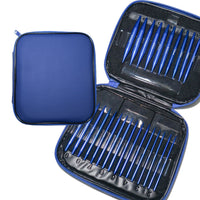 Blue Aluminum Alloy Circular Knitting Needle Set for DIY Craft