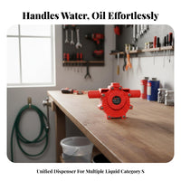 automaticPriming Drill-Powered liquid pump Multi-Fluid Compatible Liquid move Device Portable Tool Accessory No External Power Needed for DIY hobbyists, Homeowners, aquatic life reservoir Owners, Emergency Draining, Garden, Garage, Workshop