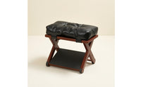 Foldable Folding Footstool with Cushion Tufted Under-Desk Footrest Non-Slip Foot Stool Long-Lasting for Office Workers
